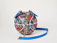 OMMiZ 2025-26, bolso de baloncesto redondo de lujo para mujer, hombro cruzado, bolso de mano de moda Spalding WBA, bolso de baloncesto