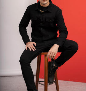 Custom Hot Winter Men's Embroidered <b>Stand</b> Collar Letter Pattern Denim Jacket High Quality Loose Fashion Wholesale Price - Product Image 2