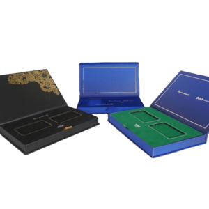 กล่องเครื่องประดับกระดาษแข็งเคลือบด้าน2มม. หรูหรากล่องของขวัญมีสไตล์ที่สมบูรณ์แบบสำหรับงานแต่งงานพร้อมฟองน้ำสำหรับ - Product Image 1