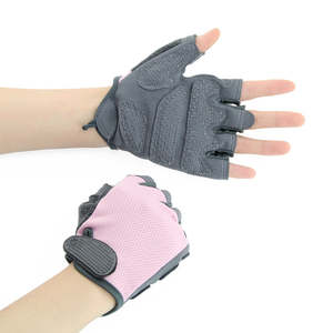 Guantes de Ciclismo HLI para Hombre y Mujer, Medios Dedos, Transpirables, de Poliéster, con Parches en la Palma, Impermeables, Anti-Impacto, para Deportes al Aire Libre - Product Image 2