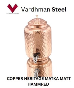 2025 vente chaude cuivre héritage Matka Matt martelé 16 LTR étanche sans BPA écologique artisanat classique rencontre rustique - Product Image 4