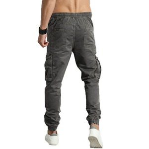 Pantalones de chándal de algodón de cintura alta para hombre con estampado gráfico personalizado Joggers holgados con bolsillos Cargo Streetwear estilo Hip Hop - Product Image 2