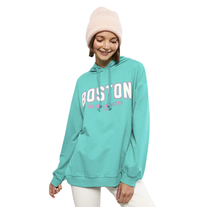 Sudadera de manga larga con capucha de visión de alta calidad para mujer, Sudadera con capucha de lana, peso pesado, estampado personalizado de gran tamaño - Product Image 1