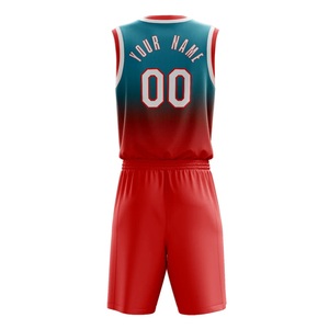 Uniforme de basket-ball imprimé par sublimation le plus vendu pour les hommes respirant été porter uniforme réversible ajouter n'importe quel nom et numéro d'équipe - Product Image 3