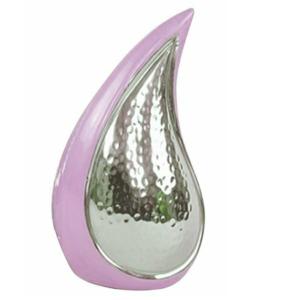 Urnas de cremación en forma de lágrima de latón y plata, urnas funerarias en forma de lágrima de tendencia caliente, urnas de cremación con diseño de lágrima de Metal con plata antigua - Product Image 6