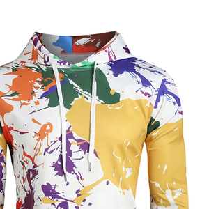 Sudadera con capucha de sublimación de poliéster para diseños personalizados Sudadera con capucha de sublimación de moda con bolsillos de canguro Sudadera con capucha impresa personalizada unisex - Product Image 3