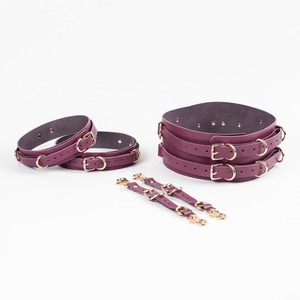 Fabricant ceinture de bondage BDSM personnalisée et poignets de cuisse en cuir de vachette différentes couleurs BDSM-0070 - Product Image 6