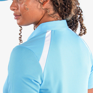 Polo de Golf personalizado de alta calidad para mujer, Polo de Golf en blanco sublimado de poliéster 100% de secado rápido para mujer - Product Image 4