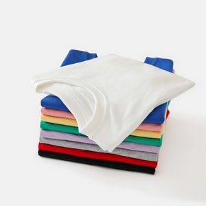 เสื้อยืดเด็กแบบสั่งทำ เสื้อยืดโอเวอร์ไซส์ ทรงหลวม ไหล่ตก ผ้าฝ้าย 100% เสื้อยืดเด็กแบบสั่งทำ - Product Image 4