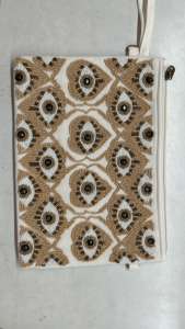 Bolsas con cuentas bordadas y lentejuelas con cremallera hechas a medida en forma de ojo para tiendas de accesorios de moda en 3 colores - Product Image 2
