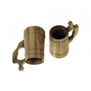 Taza de café de madera natural india hecha a mano por saniya handicraft - Product Image 4
