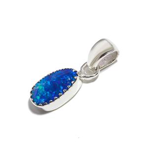 Recién llegado, diseño clásico, cumpleaños, aniversario de boda, regalo de joyería fina, colgante de gota de ópalo etíope ovalado plateado 925 para mujer - Product Image 3