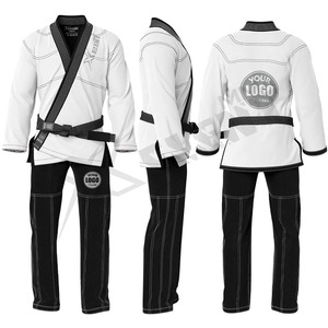 2025 OEM 100 pour cent Polyester combattant Gi karaté Kumite costume Art martial uniforme BJJ Gi Kimono MMA porter pour la compétition d'entraînement - Product Image 6