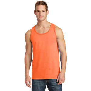 Camisetas sin mangas personalizadas 50/25/25 al por mayor, de peso pesado 240 g/m², teñidas en prenda, lavado vintage, unisex, estilo streetwear - Product Image 3