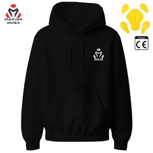 Sweat à capuche en polaire pour moto de qualité supérieure - Conception coupe-vent pour l'hiver % Polyester 220g Polaire épais pour les motards - Product Image 2