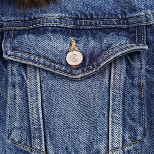 Veste en jean pour femme, style moderne et décontracté, couture de haute qualité, prix de gros, veste en jean avec col en fourrure - Product Image 4