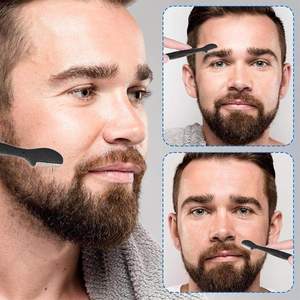 Lot de 3 rasoirs à sourcils noirs multifonctionnels pour hommes, outils de maquillage personnalisés, lame de précision, tondeuse faciale - Product Image 6