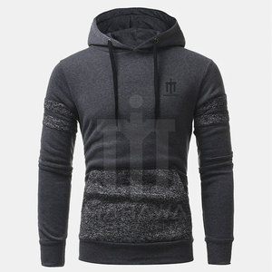 Sweats à capuche décontractés pour hommes 100% coton séchage rapide couleur unie saison d'hiver col à capuche en vente - Product Image 1