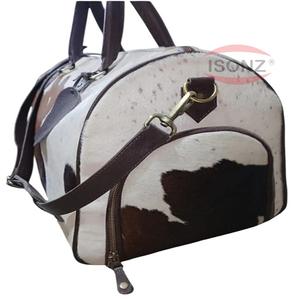 Bolsos de cuero con pelo de piel de vaca Bolso de cuero genuino - Product Image 2