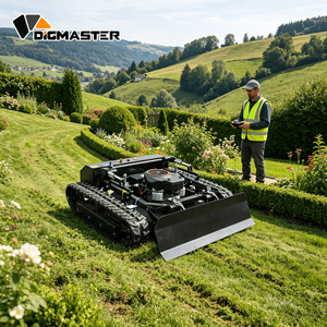 Tondeuse à gazon télécommandée avec moteur Loncin 25HP, largeur de coupe 900mm, tondeuse hybride sur chenilles RC pour pentes, robot pour terrains en pente - Product Image 1
