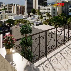 Transformez votre espace extérieur avec des balustrades de balcon en fer artistiques reflétant les designs d'intérieur de balcon modernes et la créativité - Product Image 1