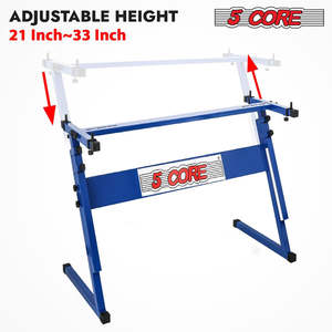 Soporte de Teclado de 5 Niveles Ajustable, Estilo Z, Metálico, para Piano Eléctrico, Capacidad de 330 lb, Plegable - Product Image 2