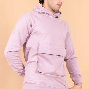 Casual Winter Breathable <b>Lightweight</b> <b>Hoodie</b> and Shorts Set for Men - Product Image 5
