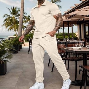 Vente en gros de vêtements de sport confortables de grande taille de qualité personnalisés de luxe pour hommes ensemble de jogging survêtement pour hommes téléchargé par robe de sport - Product Image 4