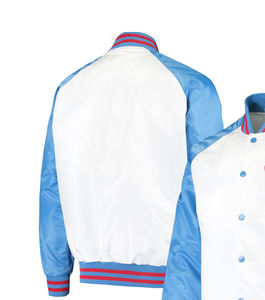 Custom Satin Varsity Jacket Chenille Bordado Logo Custom Logo Jacket Satin Varsity CollegeBaseballjacket para los hombres - Product Image 5