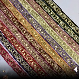 กระจกปักลายลูกไม้ดีไซน์ตามสั่งสำหรับเทศกาลเสื้อผ้าและอุปกรณ์เสริมลูกไม้ปักลายกระจกสีสันสดใส - Product Image 1