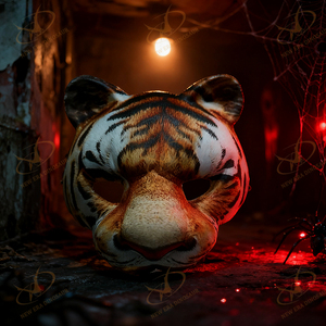 Đầy đủ mặt nạ động vật khốc liệt hổ thiết kế cho Masquerade Halloween - Product Image 5