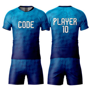 ชุดเสื้อฟุตบอลคอวีแขนสั้นสำหรับผู้ชายและผู้ใหญ่ชุดเสื้อฟุตบอลผ้าโพลีเอสเตอร์100% แบบแห้งเร็ว - Product Image 2