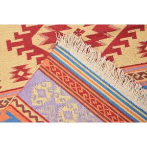 พรมวินเทจขนาดเล็ก 2.6x4.6 ฟุต พรมตุรกี สีแดงน้ำเงิน ลายต้นไม้และพืช พรมขนสัตว์ - Product Image 4