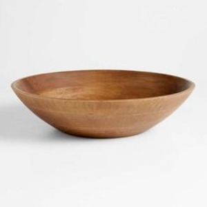 Cuenco redondo de madera hecho a mano con superficie lisa y pulida para servir alimentos seguros y decoración rústica para el hogar - Product Image 5