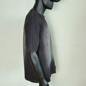 เสื้อยืดคัสตอม 180gsm 200gsm แบบยูนิเซ็กซ์ ขายส่ง เสื้อยืดโอเวอร์ไซส์ ผ้าหนา ล้างสีแบบแอซิดวอช ซันเฟดวอช สไตล์วินเทจ - Product Image 3