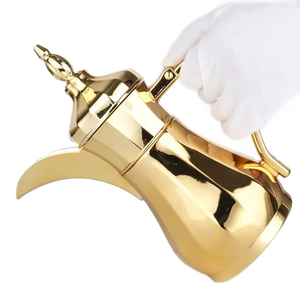 Latón árabe Dallah té cafetera excelente calidad hecho a mano elegante decorativo clásico tradicional cocina y Mesa - Product Image 1