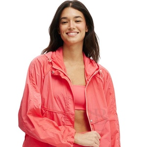 Chándal cortavientos personalizado para mujer, chándal ligero motivador con cremallera completa, chándal para mujer, tarifa al por mayor OEM - Product Image 1