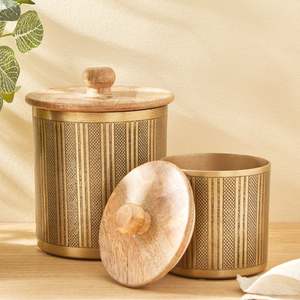 Hot Selling Wedding Decorative Metal Gold Plated Frame <b>Round</b> Dry Fruit Candy <b>Box</b> with Lid Dried Fruit Snack Serving Storage - Product Image 2