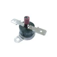 Interruptor de Control de Temperatura para Lavadora 2~220 AC120V/15A y AC250V/10A Normalmente Cerrado/Interruptor de Cerámica de Baquelita