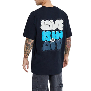 Nouveauté T-shirts pour hommes avec impression en relief personnalisée, qualité supérieure, nouveau design, style moderne, service OEM, T-shirts avec impression en relief - Product Image 1