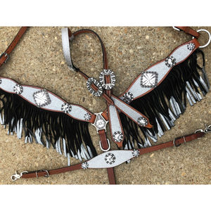 Western Bridele Western Horse Collar de pecho Logotipo personalizado Cómodo Cuero Headstall Collar de pecho Latón-SS Ajuste Mejor precio - Product Image 6