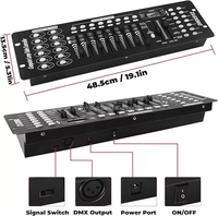 Contrôle de la lumière LED DMX 512 Contrôleur de 192 canaux Console d'opérateur de fête Contrôleur DMX pour éclairage de scène