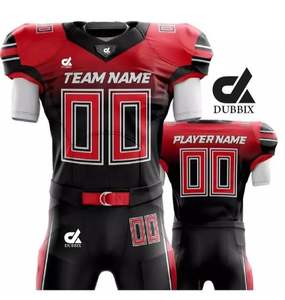 <b>Top</b> American Football Uniforms with Breathable Sublimation <b>Printing</b> Short Sleeves Latest Collection Wholesale Prices - Product Image 2