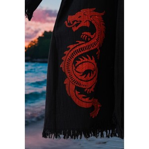 Robe de plage Varol Organic 100% coton à col kimono - Viserion Premium - Product Image 6