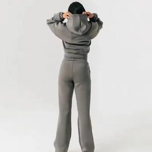 Vente en gros OEM top court unisexe à capuche costume de jogging manches longues mode de rue imprimé technique grande taille saison d'hiver bas quantité minimale de commande - Product Image 3