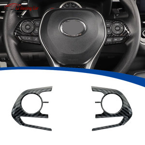 Kits d'intérieur de voiture aspect fibre de carbone ABS, housse de volant pour Toyota Camry 2018-2024 <span class=keywords><strong>Suzuki</strong></span> Swace Corolla 2019 <span class=keywords><strong>Cross</strong></span> 2022 - Product Image 1