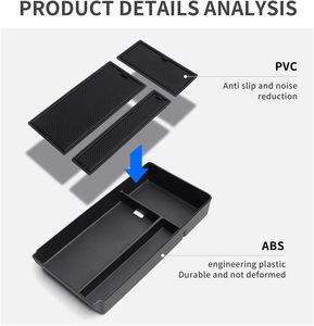 Pour Benz G350 G400 G500 G63 <span class=keywords><strong>AMG</strong></span> 2019-2024 Accoudoir Central Boîte De Rangement Plateau Organisateur Accessoires Rangement - Product Image 2