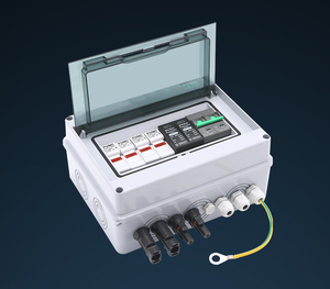 Duvara monte güneş pili bağlantı kutusu 1 1 Out 2 in 1 Out ile kesme anahtarı ve sigorta ABS malzeme IP65 koruma seviyesi - Product Image 6