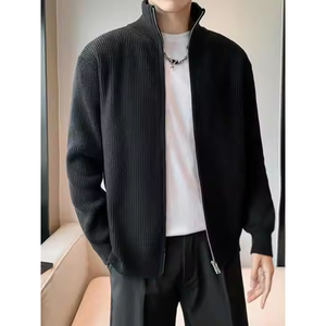 <b>Men's</b> Crewneck Pullover Waffle Textured Long Sleeve Knitted <b>Sweater</b> Breathable Casual Ribbed Design Plus Size <b>Mens</b> <b>Sweater</b> - Product Image 1