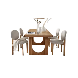 Juego de Mesa de Comedor de Madera Sólida para Restaurante con Diseño Moderno, Uso Comercial, Hecho en Indonesia - Product Image 2